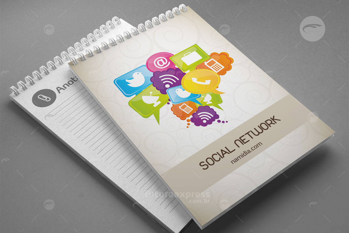 Bloco com Wire-o 30 folhas