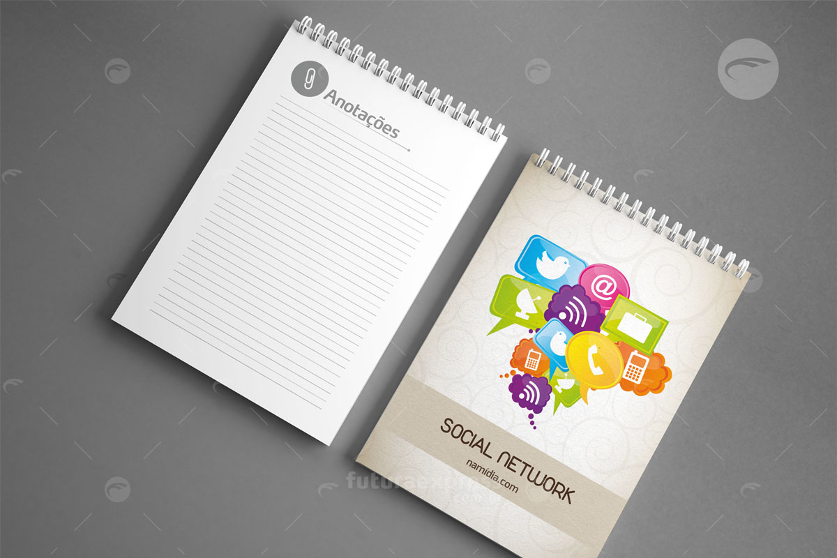 Bloco com Wire-o 30 folhas